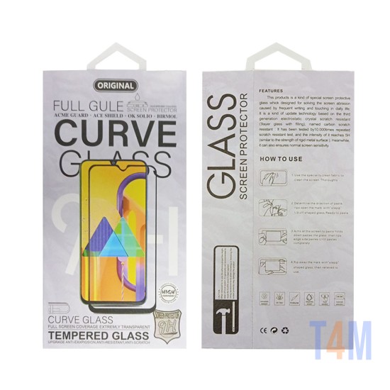 CURVED FULL GLUE GLASS PROTECTOR FOR TCL 10 PLUS BLACK